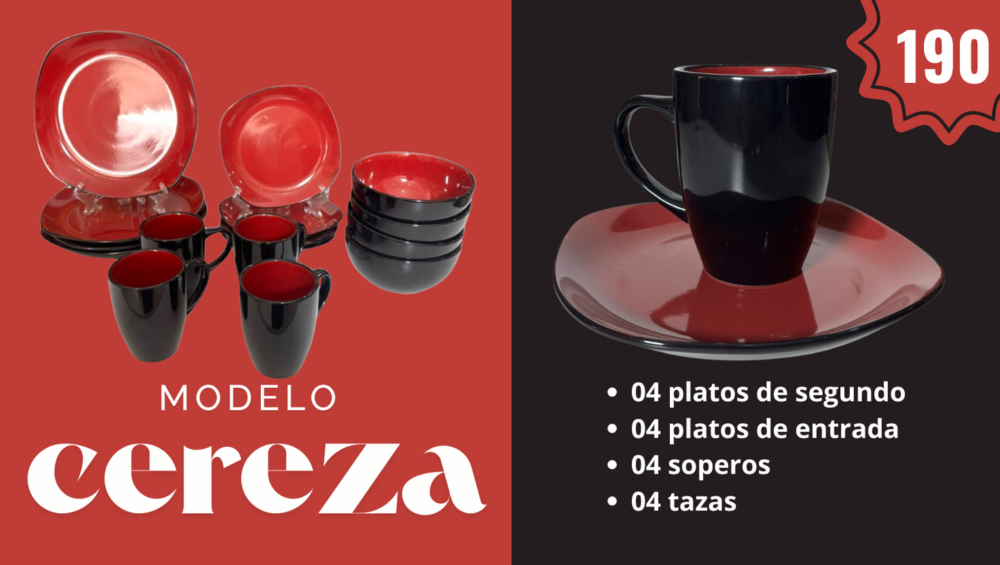 Set de vajillas modelo Cereza