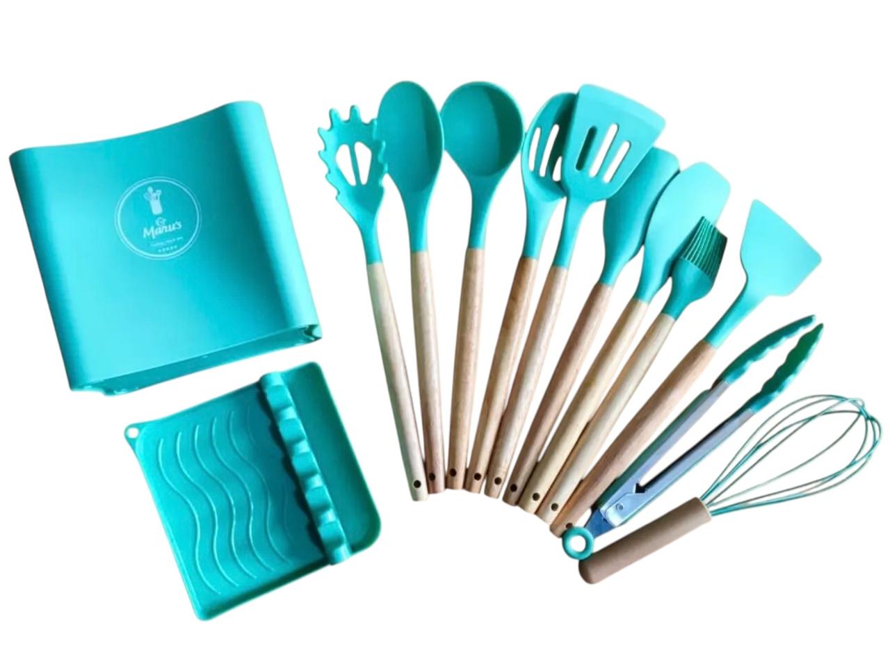 Juego de utensilios en silicona