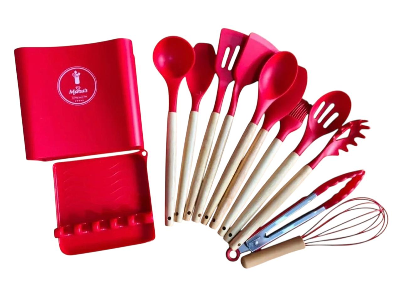 Juego de utensilios en silicona