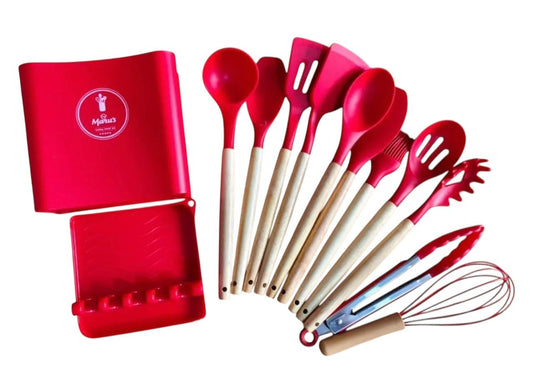 Juego de utensilios en silicona